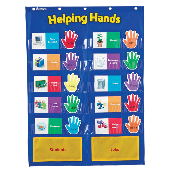 Learning Resources Helping Hands Pocket Chart 2903